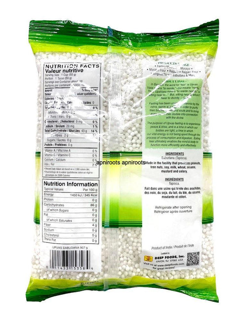 UPVAS SABUDANA 907G - apniroots Grocery